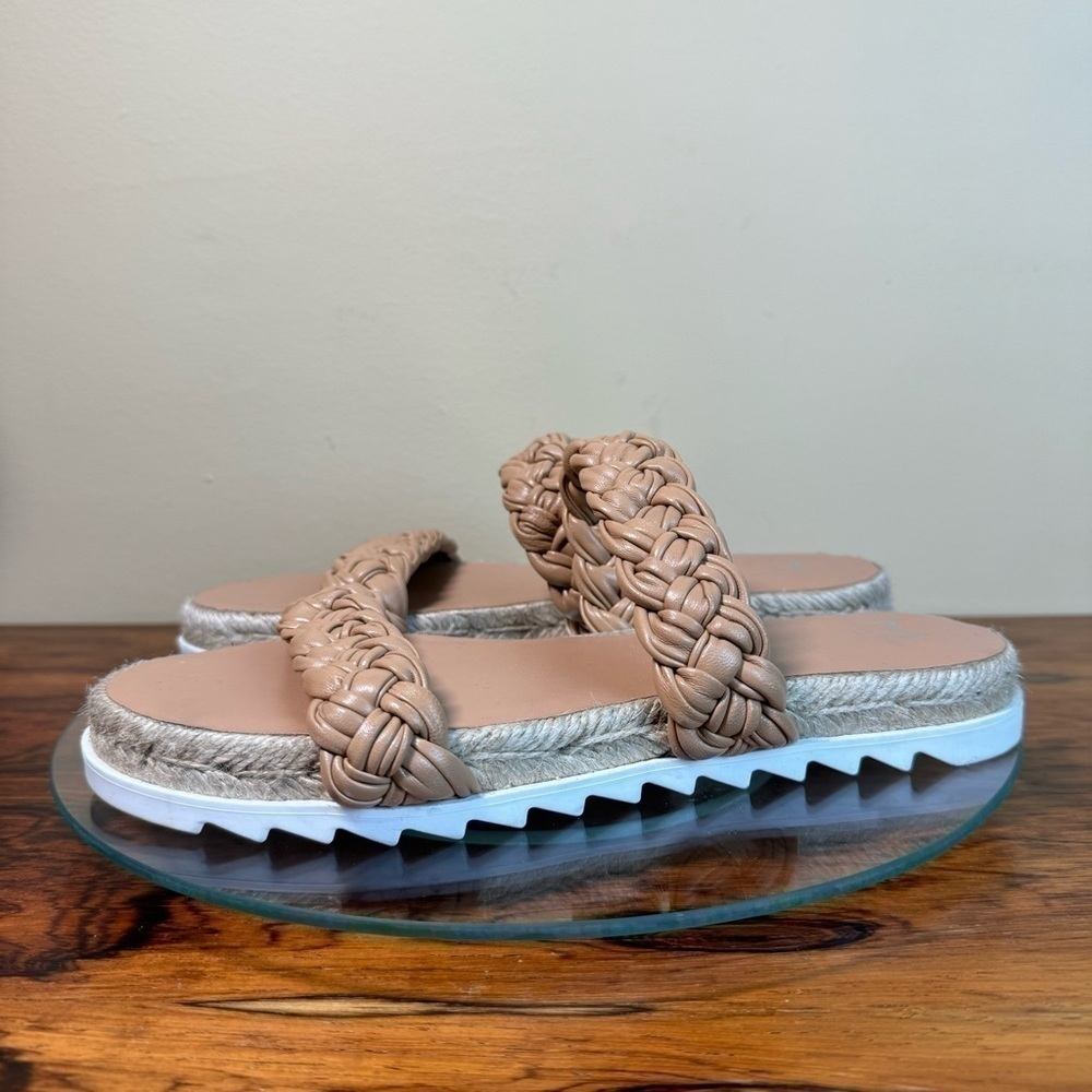 Marc Fisher Jaimee Espadrille Slide Sandal - Brow… - image 3